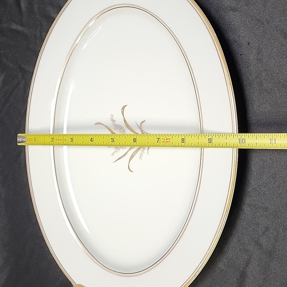 Noritake Neville Gold Trim China Platter - Picture 8 of 12